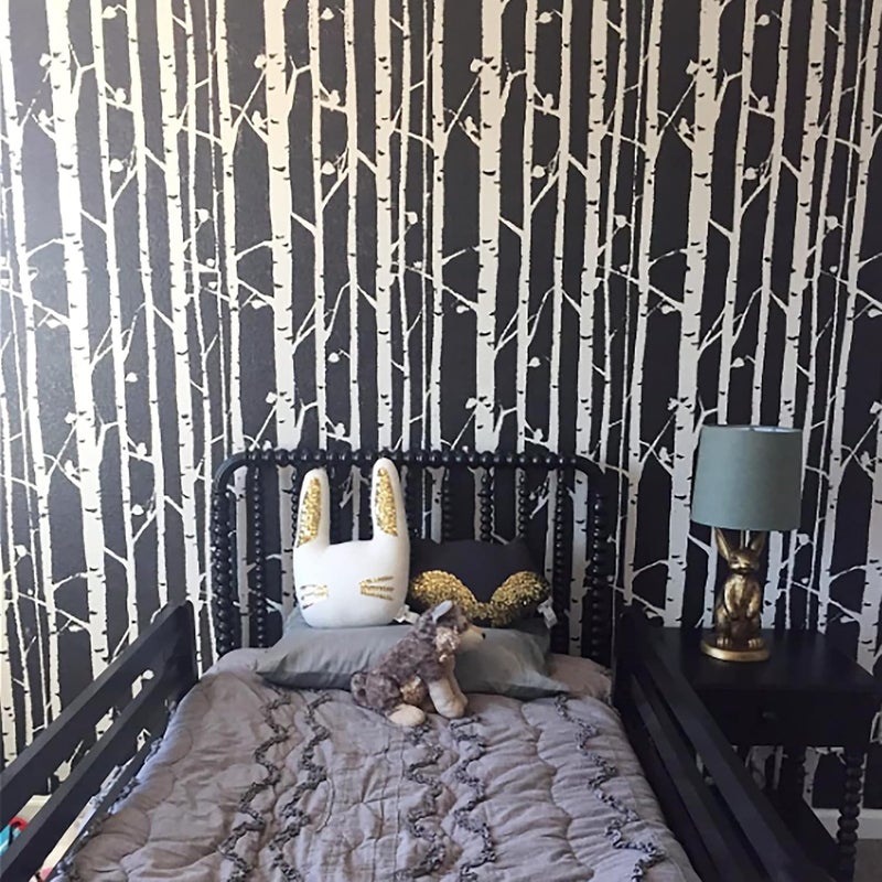 STENCILIT ® Birch Forest Wall Stencil - XL Stencil 24x37 in, Tree Wall Stencils for Painting Large Pattern, Modern Large Wall Stencils Boho - Image 5